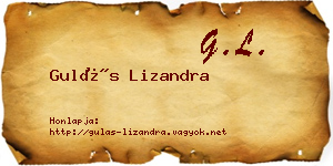 Gulás Lizandra névjegykártya